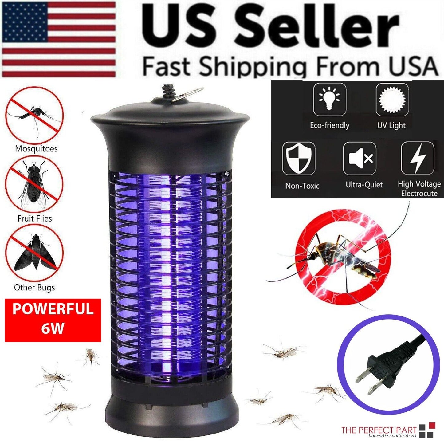 Advanced Electric Mosquito & Fly Zapper 4,000V